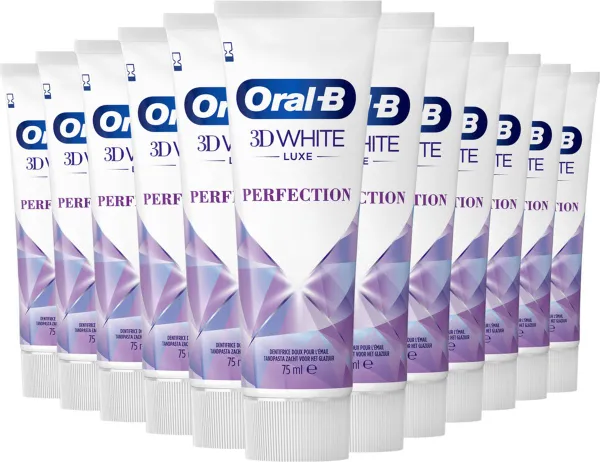 Oral-B 3D White Luxe Perfection Tandpasta - Voordeelverpakking 12 x 75ml