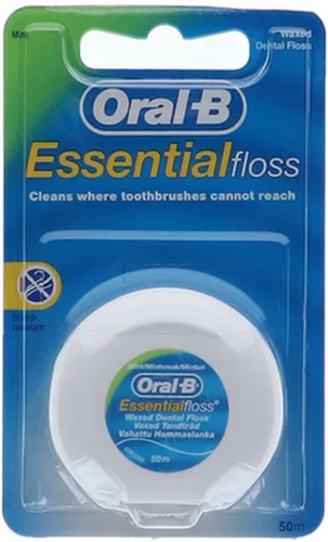 Oral B Floss Essential 50m Mint Waxed (12x12) - 5 x voordeelverpakking