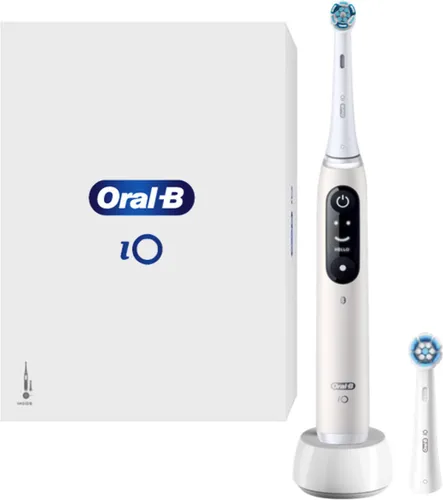 Oral-B iO 6 Smile - Elektrische Tandenborstel - White Edition - Ontworpen Door Braun