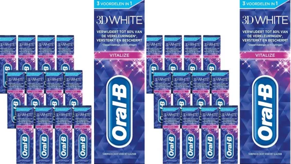 Oral-B Tandpasta - 3D White Vitalize - 24 x 75 ml