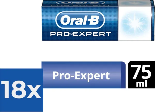 Oral B Tandpasta Pro Expert gezond wit - 75ml - Voordeelverpakking 18 stuks