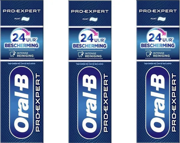 Oral B Tandpasta - Pro Expert Intense Reiniging - 3 x 75 ml