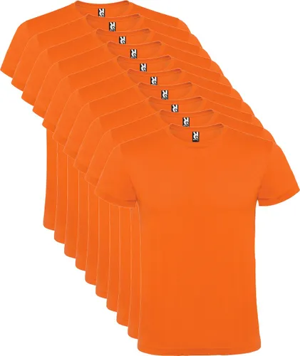 Oranje 10 pack t-shirts Merk Roly Atomic 150