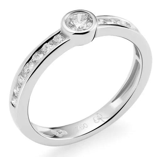 Orphelia RD-3383/60 - Ring - Goud 18 kt - Diamant 0.41 ct - 19.00 mm / maat 60