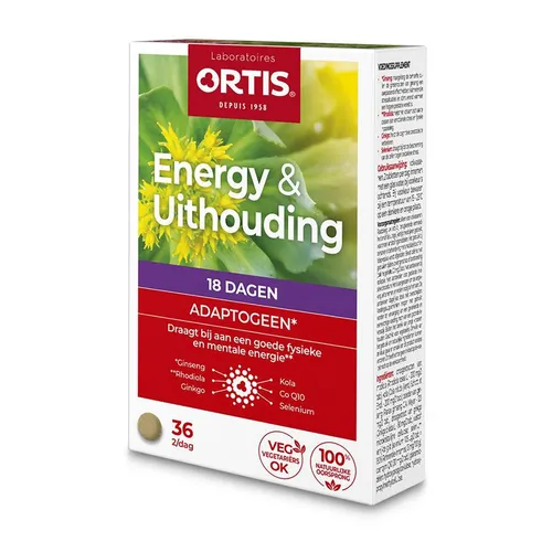 Ortis Energy & Uithouding 36 Tabletten