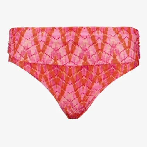 Osaga dames bikinibroekje met overslag print roze