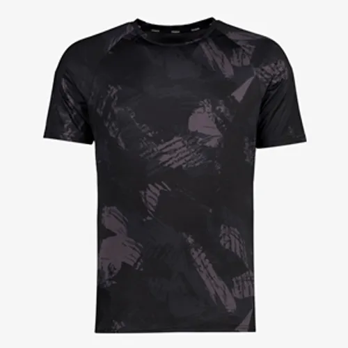 Osaga Dry heren sport T-shirt met print zwart