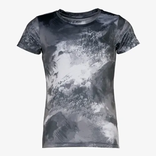 Osaga meisjes sport T-shirt grijs met print
