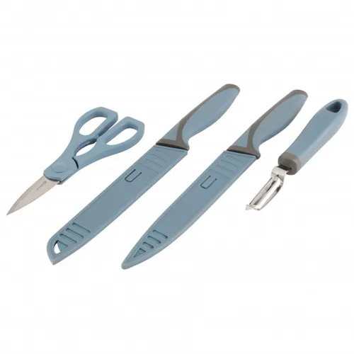 Outwell - Chena Knife Set W/Peeler & Scissors - Mes grijs