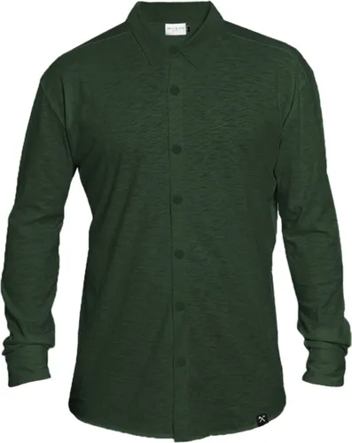 Overhemd - Biologisch katoen - donker groen - XXL