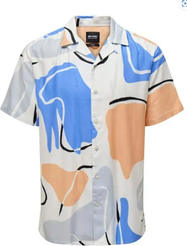 overhemd heren korte mouwen- Onsdab- Festival shirt- Marina- Only & Sons- Print