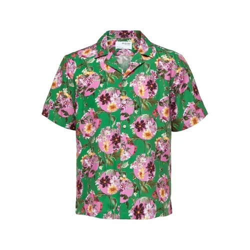Overhemd Lange Mouw Selected Relax Liam Shirt - Jolly Green