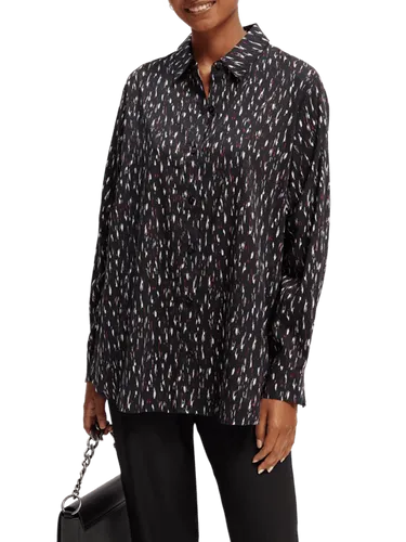Oversized blouse met print - Maat 42 - Multicolor - Vrouw - Shirt - Scotch & Soda