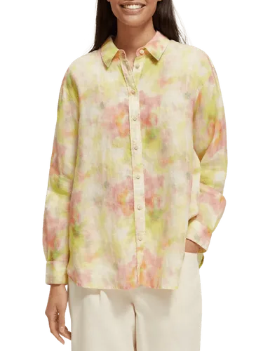 Oversized linen shirt - Maat 42 - Multicolor - Vrouw - Shirt - Scotch & Soda