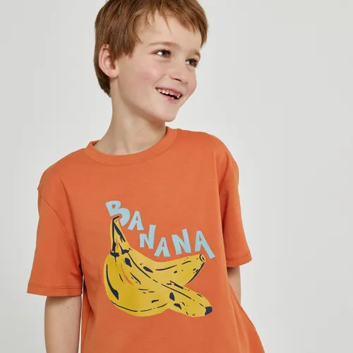 Oversized T-shirt, bananenprint vooraan