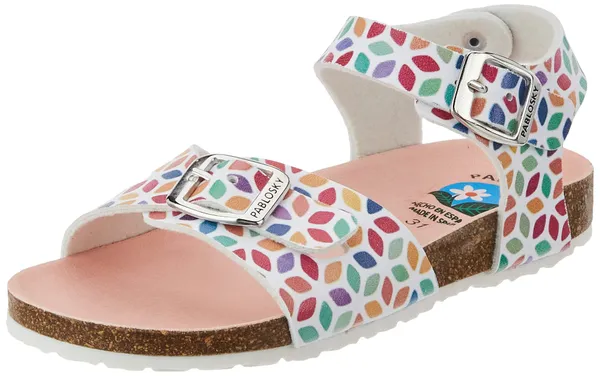 Pablosky 405800, platte sandalen voor meisjes, Wit