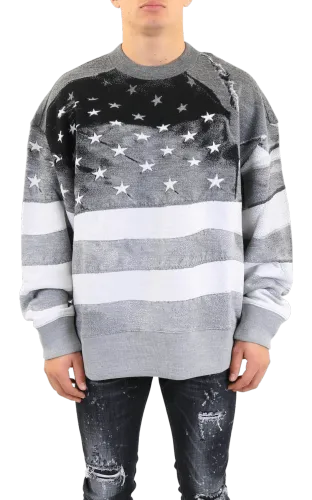 Palm Angels Heren jqrd flag sweater