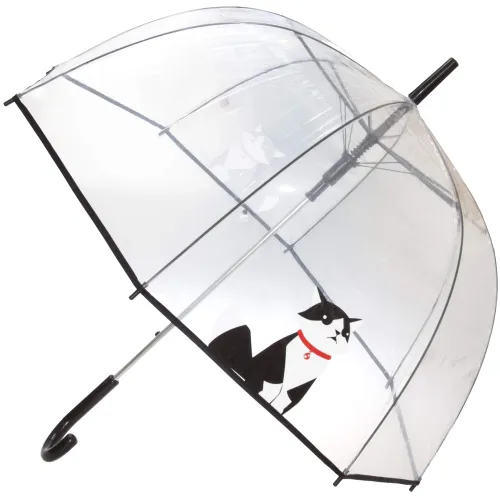 Paraplu bel transparant met opdruk Franse bulldogge
