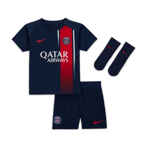 Paris Saint-Germain 2023/24 Thuis Nike Dri-FIT driedelig tenue voor baby's/peuters - Blauw