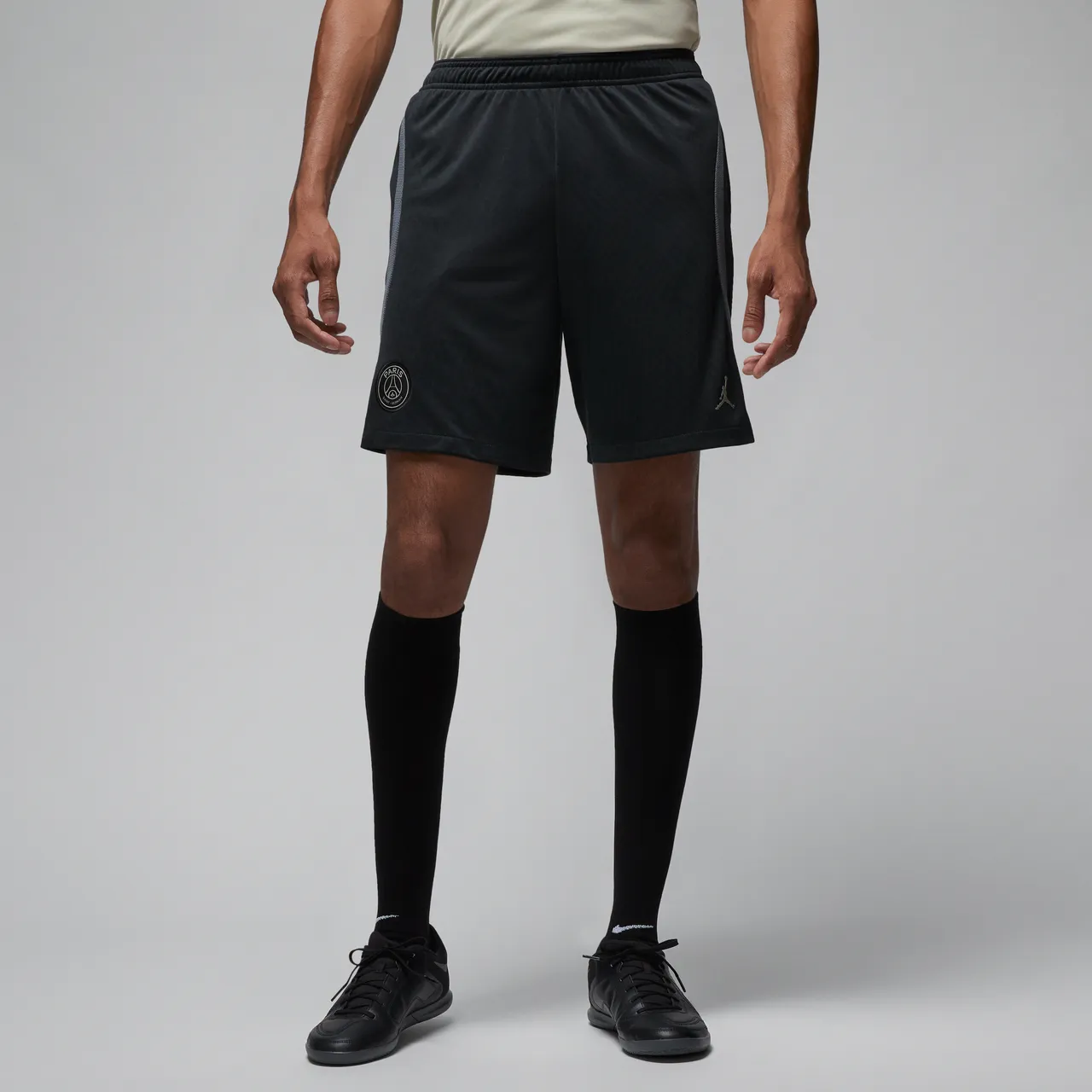 Paris Saint-Germain Strike Derde Jordan Dri-FIT knit voetbalshorts voor heren - Zwart