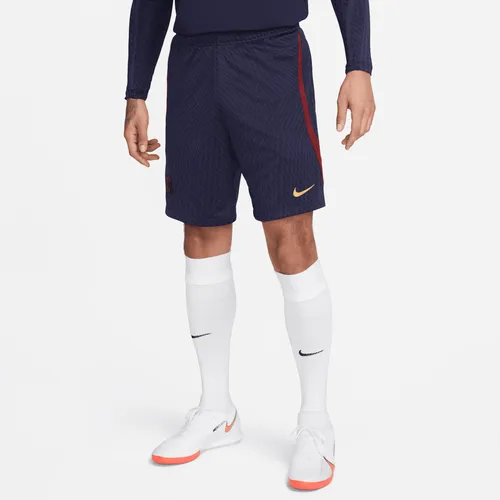 Paris Saint-Germain Strike Nike Dri-FIT knit voetbalshorts voor heren - Blauw