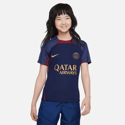 Paris Saint-Germain Strike Nike Dri-FIT knit voetbaltop voor kids - Blauw