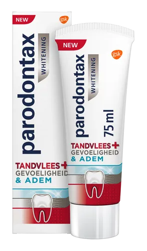 Parodontax Whitening Tandvlees + Gevoeligheid & Adem Tandpasta
