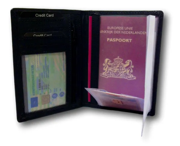 Paspoort hoesje - Paspoorthoes  - Paspoorthouder - Kentekenbewijs mapje - Autopapieren - Rijbewijs mapje - Autopapieren portefeuille - Mapje voor auto...