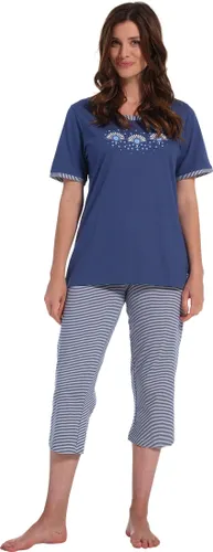 Pastunette dames pyjama capri 20231-138-2 - Blauw