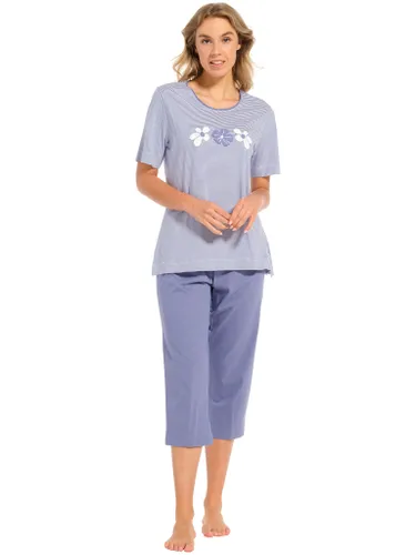 Pastunette dames pyjama capri 20241-124-2 - Blauw