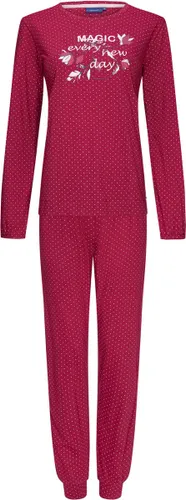 Pastunette - Dames Pyjama set Nicky - Rood - Organisch Katoen