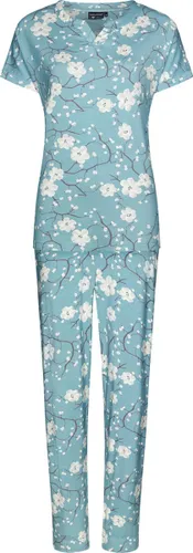Pastunette - Tree Blossom - Dames Pyjamaset - Blauw - Viscose