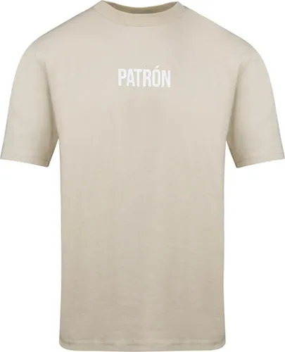 Patrón Wear - T-shirt - Oversized Brand T-shirt Beige/White