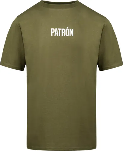 Patrón Wear - T-shirt - Oversized Brand T-shirt Green/White