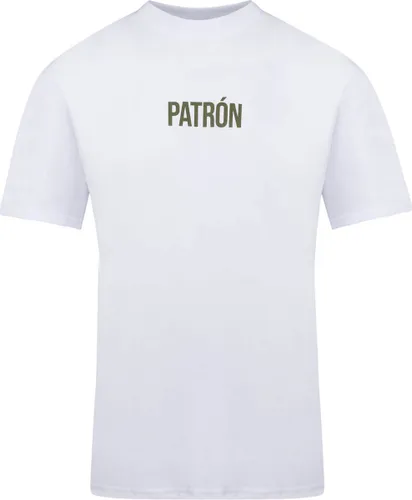 Patrón Wear - T-shirt - Oversized Brand T-shirt White/Green