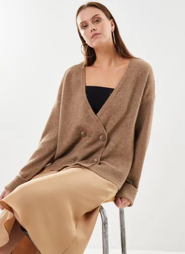 PCJUNA LS BUTTON V-NECK CARDIGAN BC by Pieces