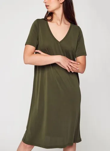 Pckamala Ss Tee V-Neck Dress Noos Bc by Pieces