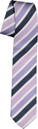 Pelucio stropdas - blauw met paarse streep