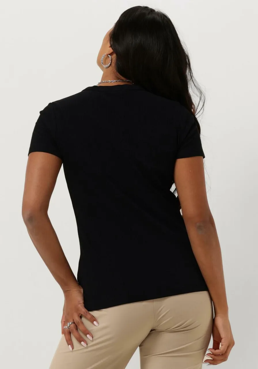 PENN & INK Dames Tops & T-shirts T-shirt - Zwart