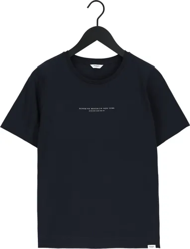 Penn & Ink T-shirt Print Tops & T-shirts - Donkerblauw