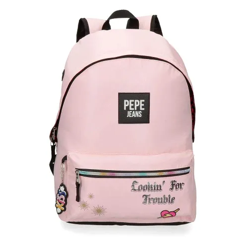 Pepe Jeans Forever Pink Rugzak 31x42x15 cm polyester 19