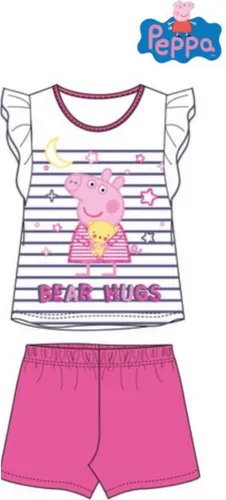 Peppa pig pyjama - wit - roos