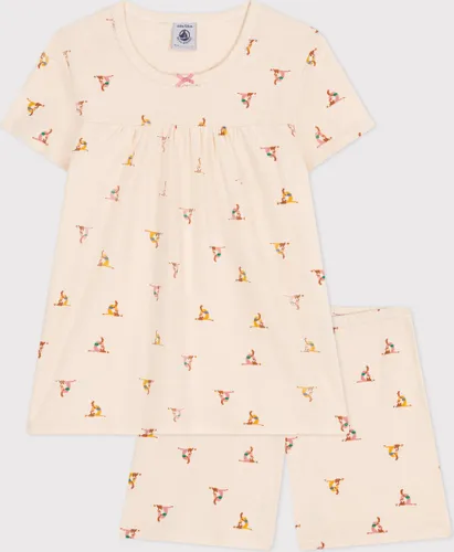 Petit Bateau Katoenen pyjamashort met dierenprint voor kinderen Meisjes Pyjamaset - Meerkleurig