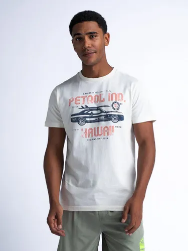 Petrol Industries - Heren Artwork T-shirt Stroll - Wit