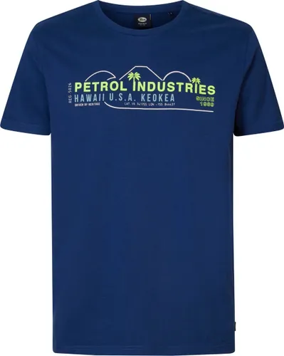 Petrol Industries T-shirt T Shirt Ss Classic Print M 1040 Tsr157 5082 Petrol Blue Mannen