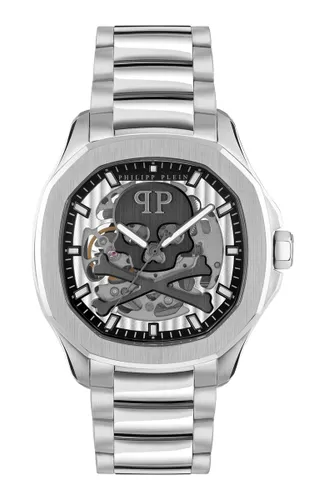 Philipp Plein $keleton $pectre PWRAA0223 Horloge - Staal - Zilverkleurig - Ø 42 mm