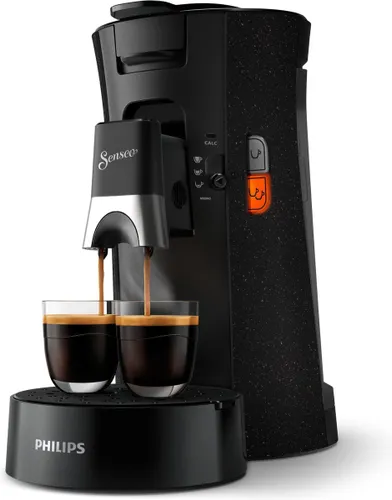Philips Senseo Select Eco-model CSA240/20 - Koffiepadapparaat - Zwart met spikkeleffect