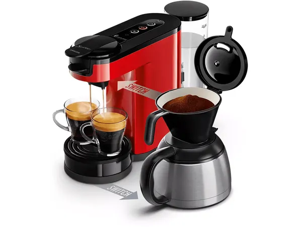 Philips Senseo Switch Rood HD6592/84 | Koffiepadmachines | Keuken&Koken - Koffie&Ontbijt | 8720389014260