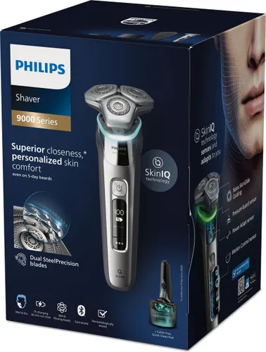 Philips Shaver series 9000 Elektrisch scheerapparaat met SkinIQ, nat en droog