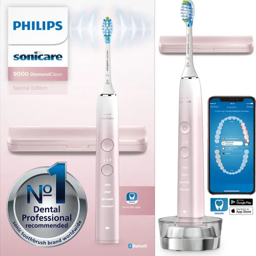 Philips Sonicare DiamondClean 9000 HX9911/84 - Elektrische tandenborstel - GradientPink